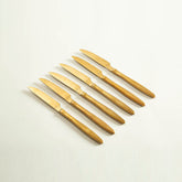 Elio Table Knife Set Of 6 Gold